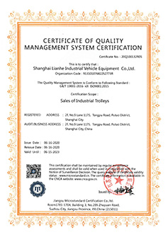 Certification du système ISO9001