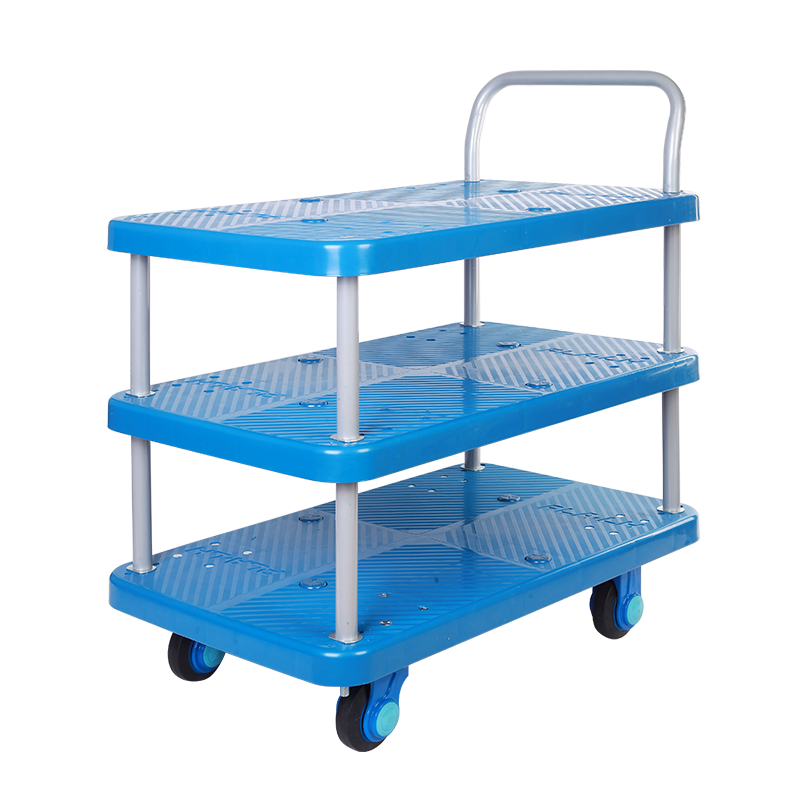 Triple-Layer Plastic Hand Trolley